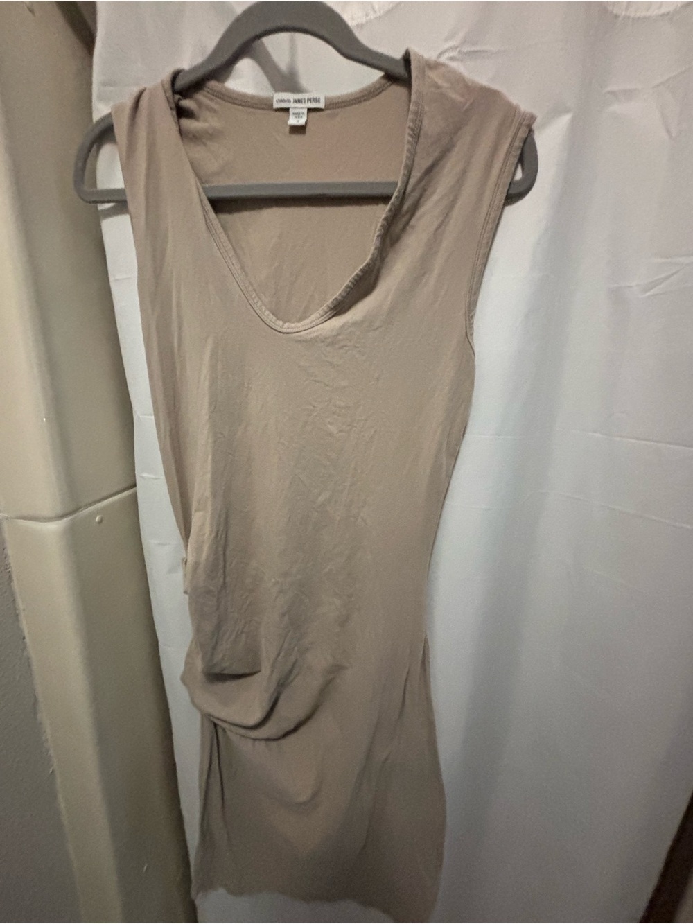 JAMES PERSE Sleeveless Beige Dress 3